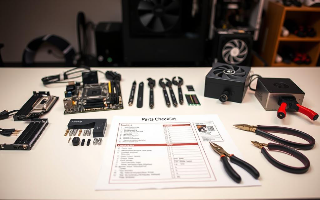 parts checklist