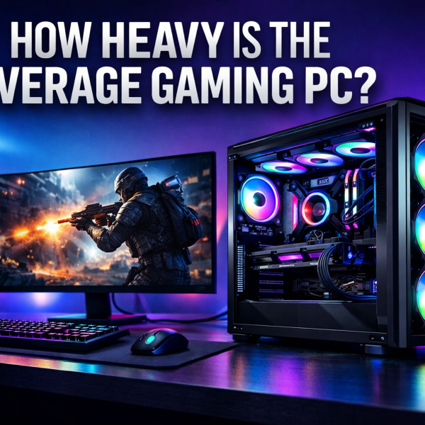 how heavy is the average gaming pc